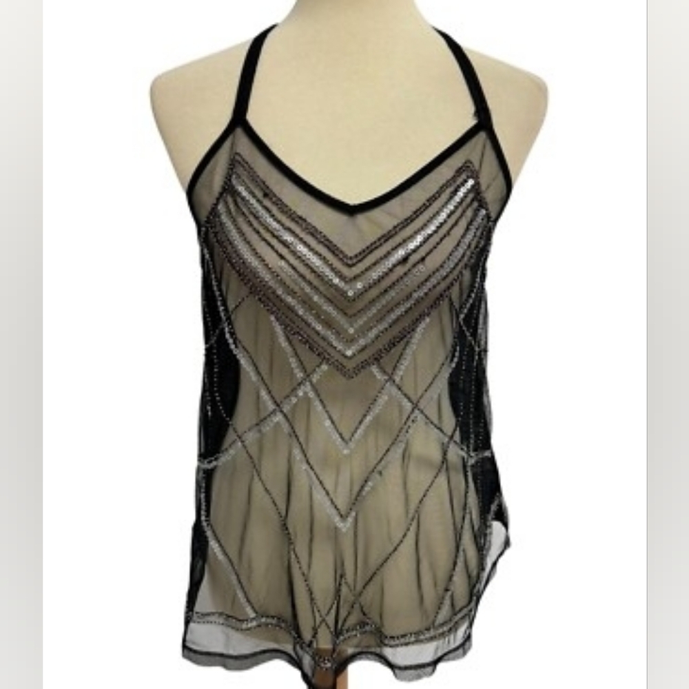Sheer Womens Black Cami Top *MAKE ME AN OFFER!